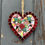 Thumbnail: Outdoor Mosaic: Garden Small Red Floral Heart