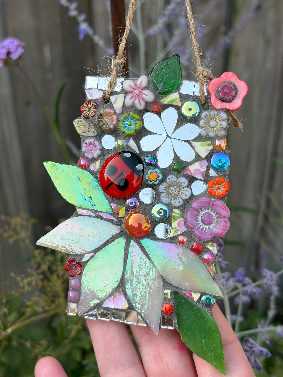 Thumbnail: Outdoor Mosaic: Ladybird Hanger