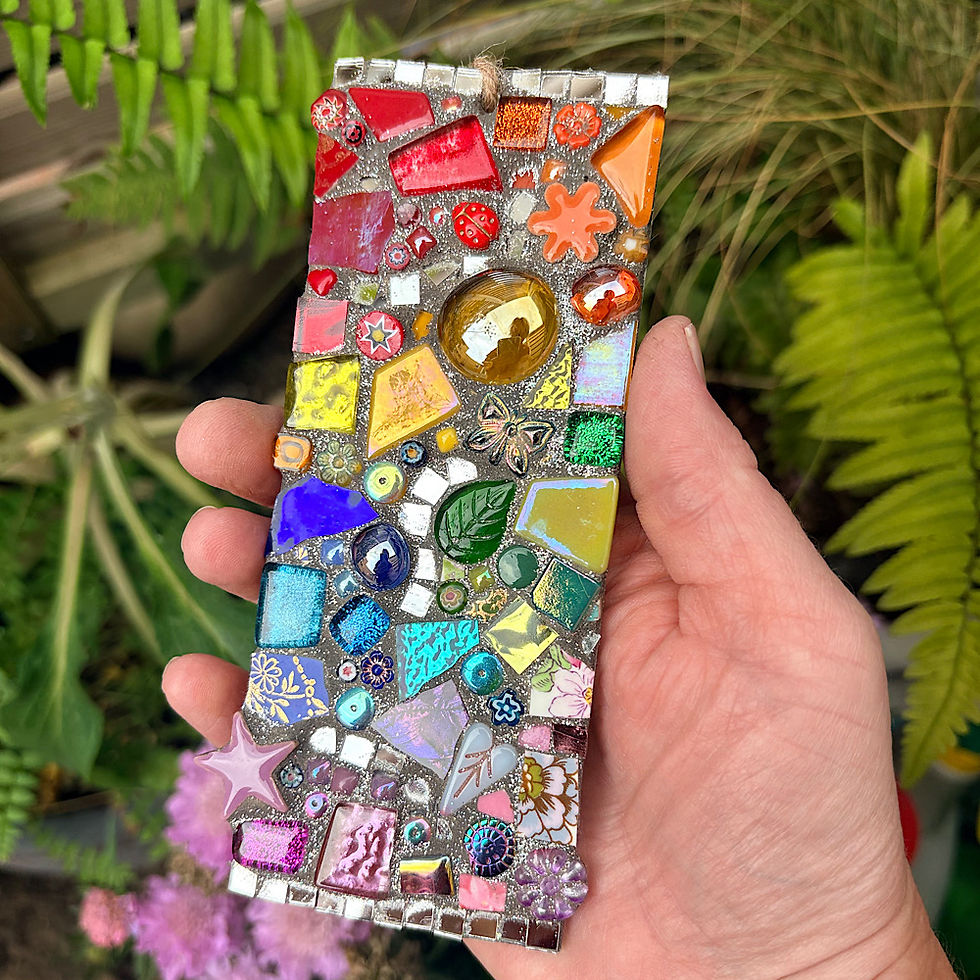 Thumbnail: Outdoor Mosaic: Rainbow Hanger