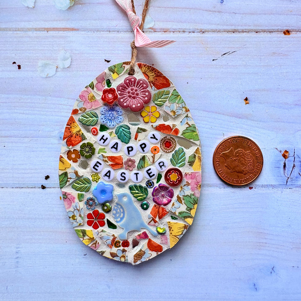 Thumbnail: Indoor Mosaic: Large Happy Easter Egg