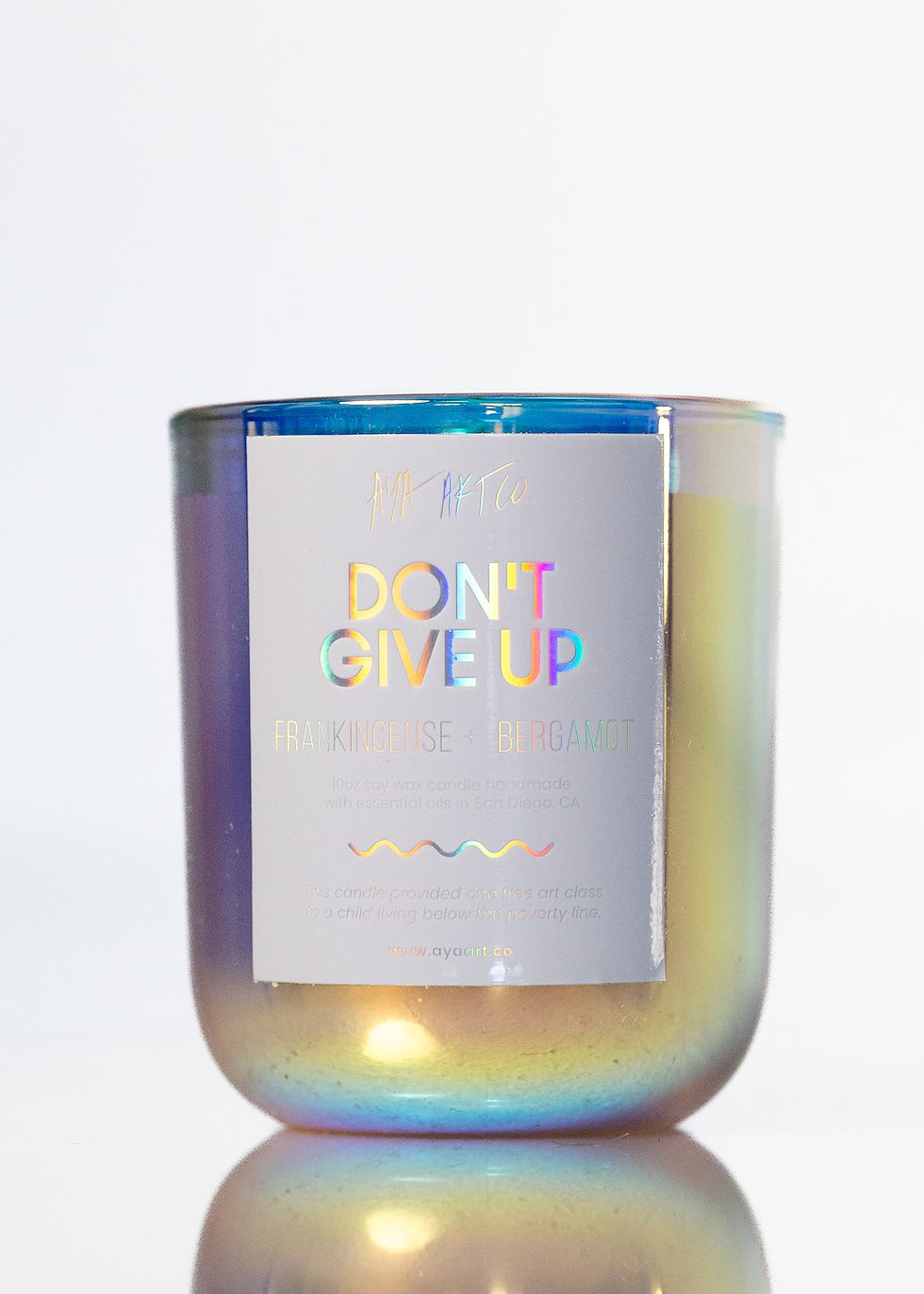 Thumbnail: DON'T GIVE UP - Frankincense + Bergamot Essential Oil Candle