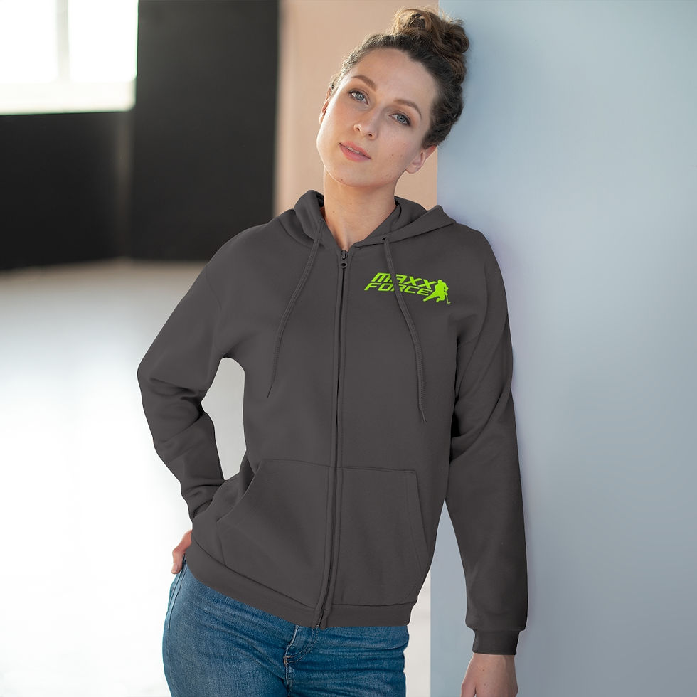 Thumbnail: Unisex Hooded Zip Sweatshirt