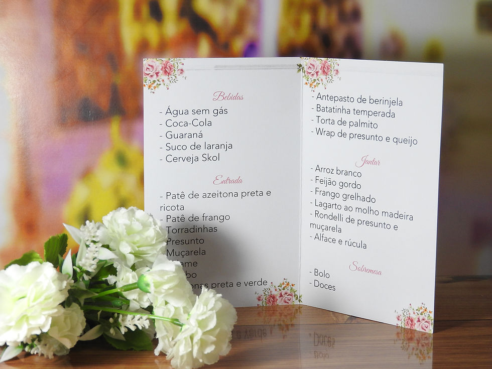 Miniatura: 10 Menus 20x15cm com 1 dobra