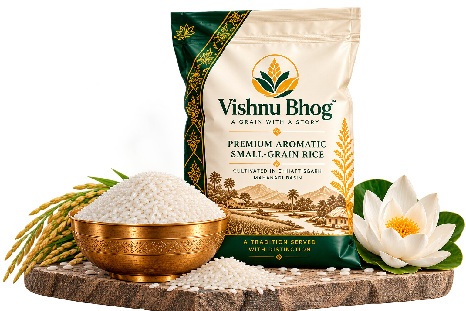 Vishnu Bhog rice sack
