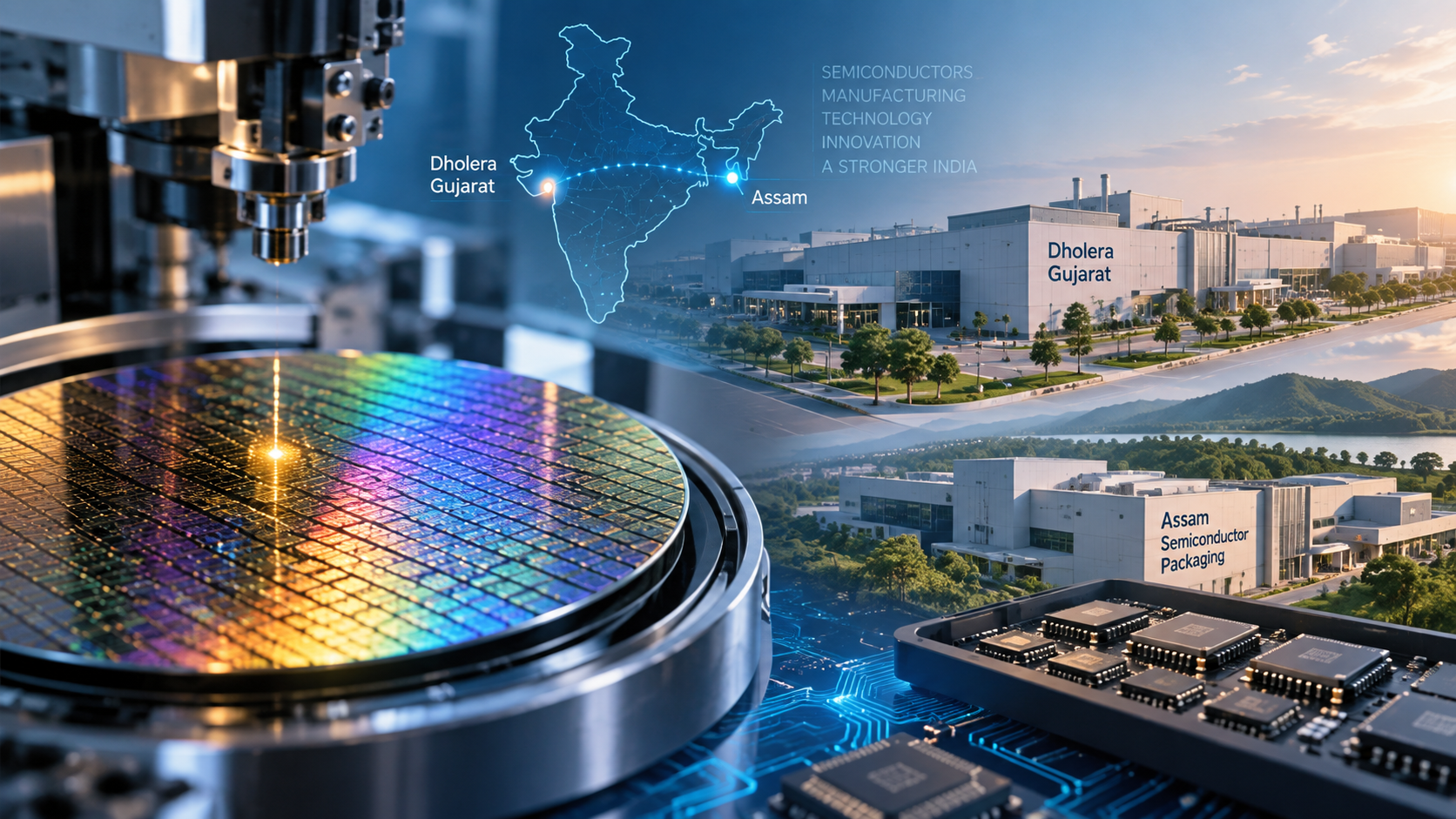 Nexperia and Tata Electronics semiconductor partnership linking chip manufacturing in Dholera, Gujarat, and packaging in Jagiroad, Assam