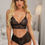 Thumbnail: Pyshcovest Women Black Lace Lingerie