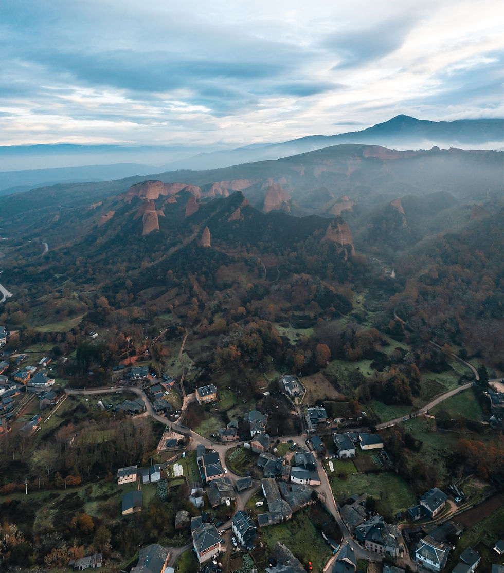 Drone Photography - JZeppelina - Las Medulas Village From Above