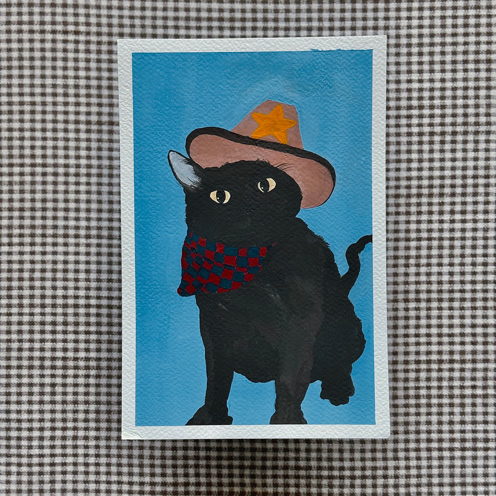 Purrfect Outlaw Art Print