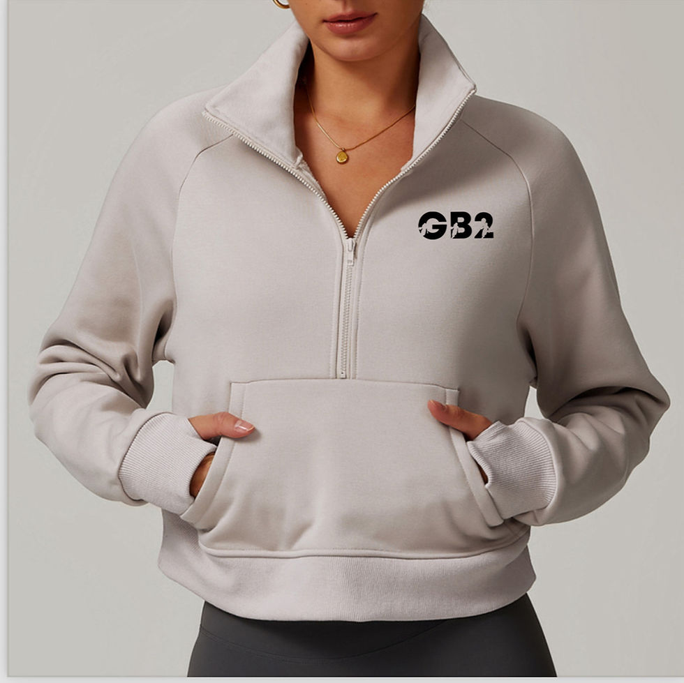 Thumbnail: GB2mid zipper sweat shirt with front pockets