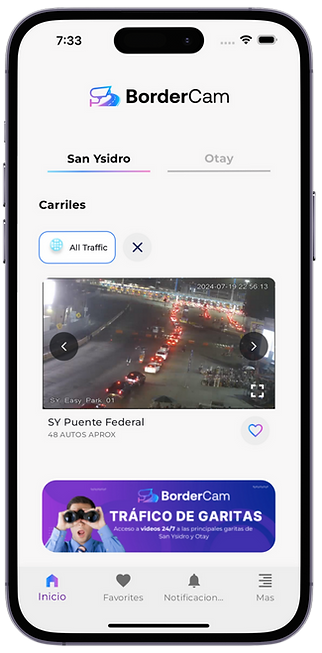 Tráfico y monitoreo de Garitas, BorderCam, Trafico de Garitas, Otay San Ysidro, Frontera, La Linea Tijuana