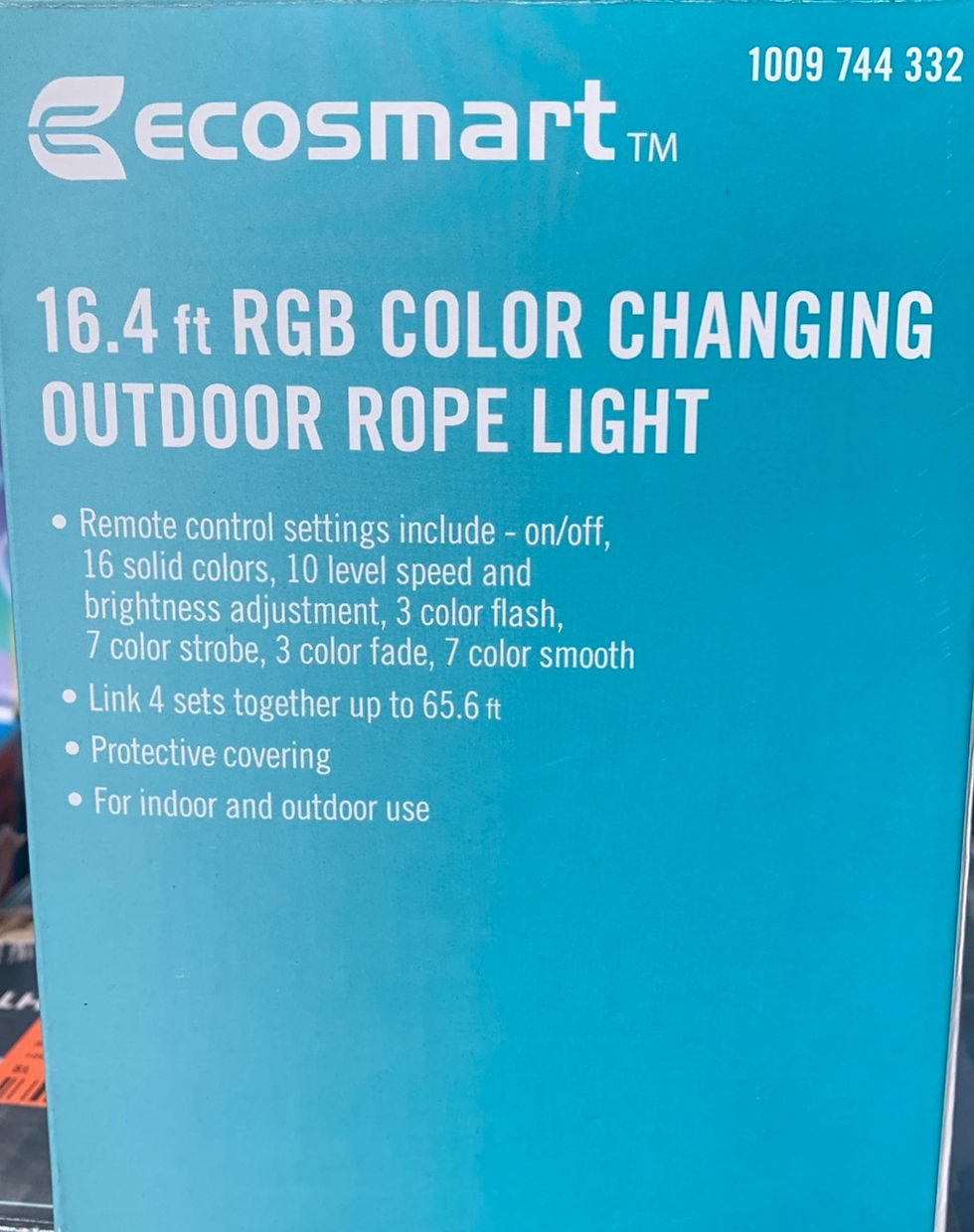 Thumbnail: EcoSmart 16.4' RGB LED Color Changing Outdoor Rope Light Remote 1009744332