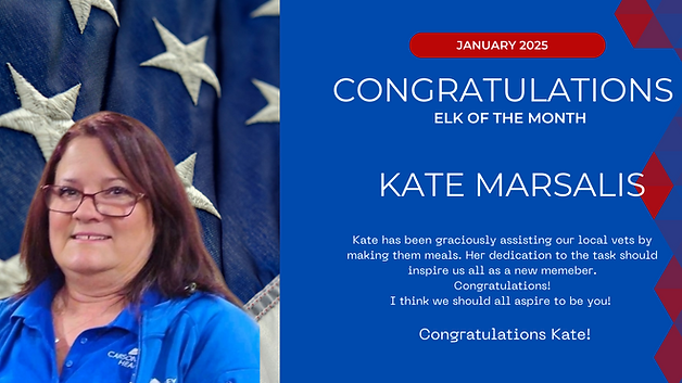 January 2025 Elk of the month