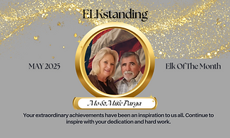 Elk of the Month May 2025 Mo & Mike Parga