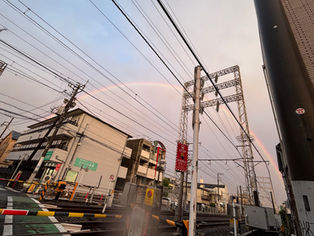 雨上がりの空🌈in久が原