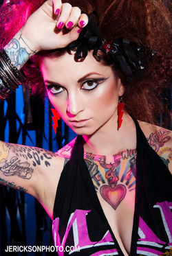 Cherry Doll Face Pin Up Model