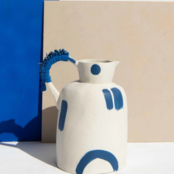blue/white jug