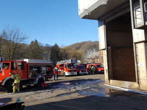 Brandeinsatz - Brand bei Firma Ergocast, Jünkerath