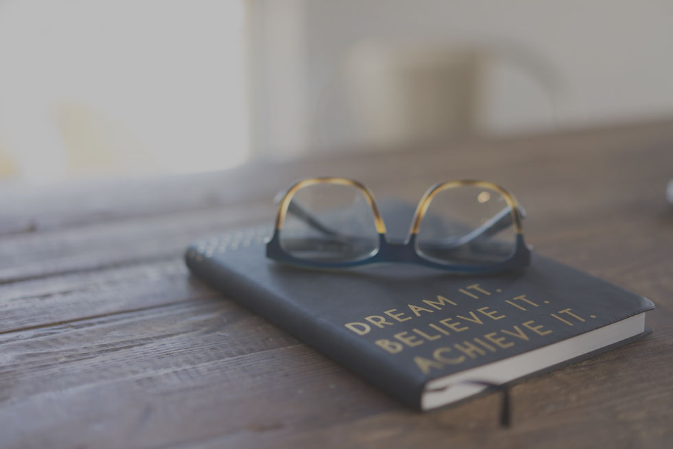 Carolyn Christine Via Unsplash Dream it believe it achieve it notebook