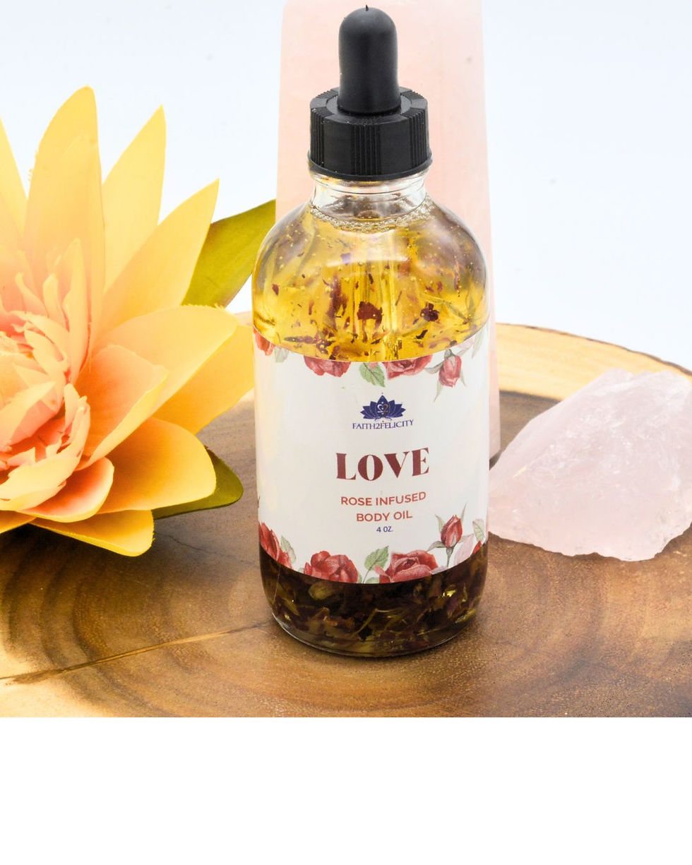 Thumbnail: Love Rose Infused Body Oil – Hydrating & Heart-Opening Skincare