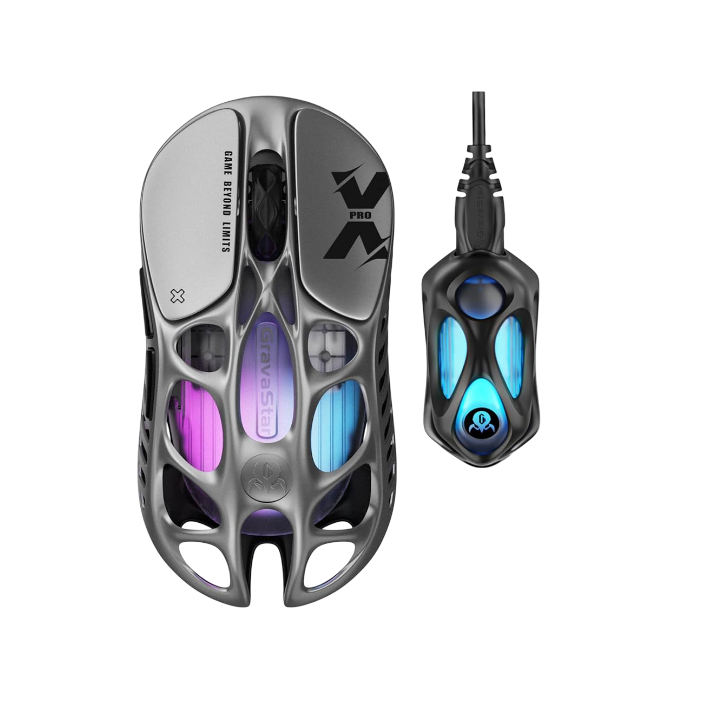 Mouse GravaStar Merucy X Pro Wireless -  Color Gris