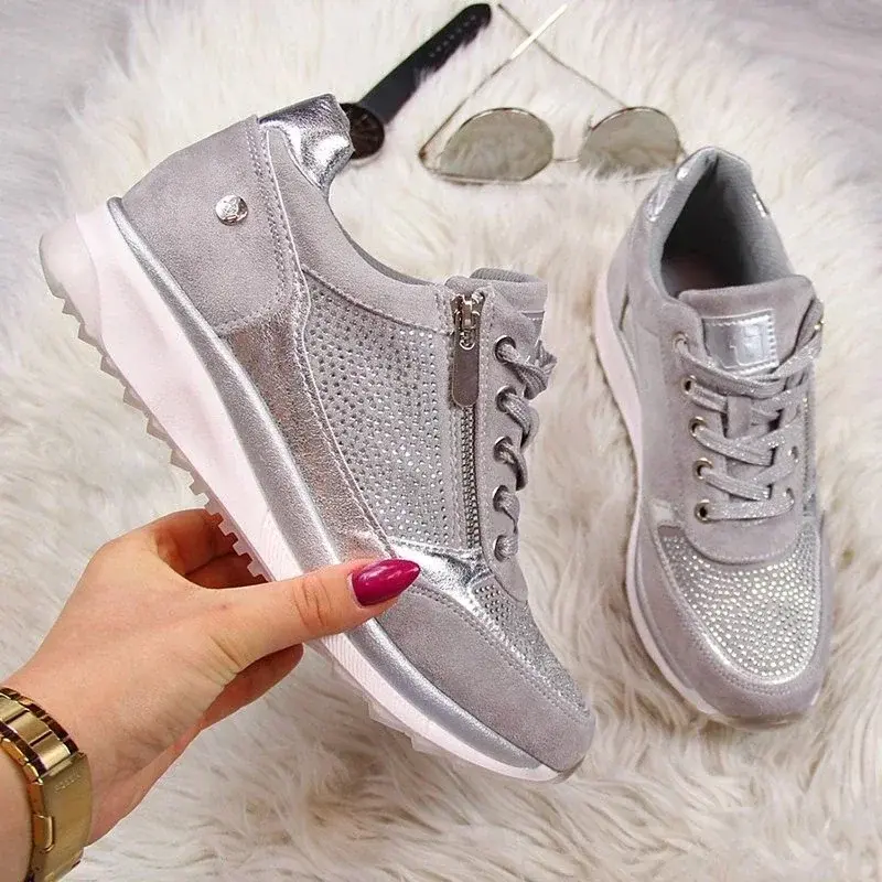 Thumbnail: Customizable 2025 New UZZDSS Casual Lace-Up Womens Sneakers Flats Tailor-Made