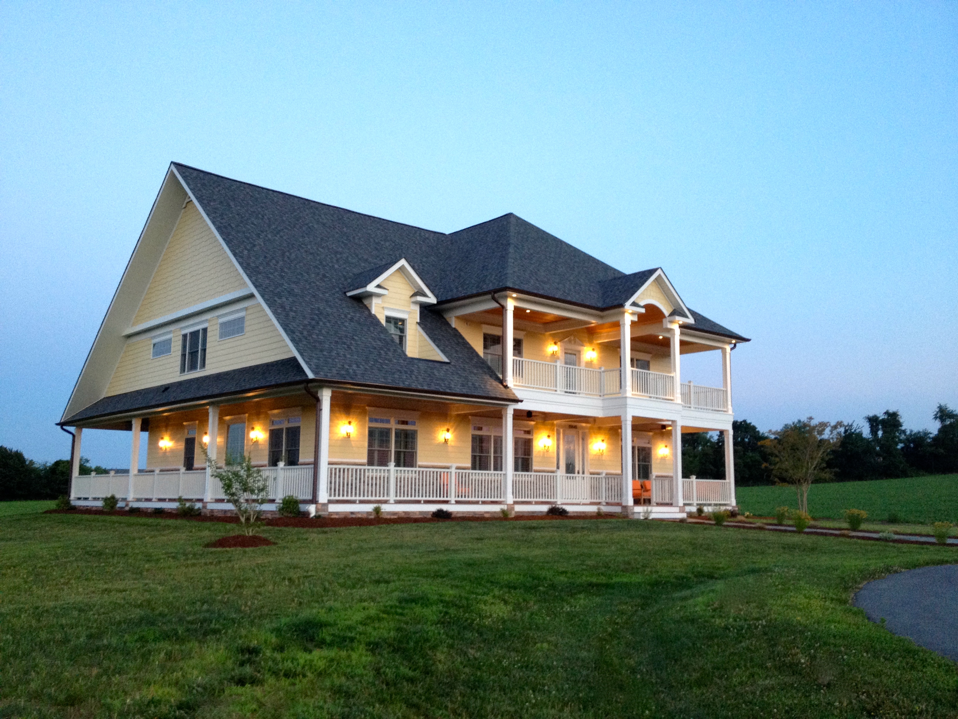 Northwest View with Lights