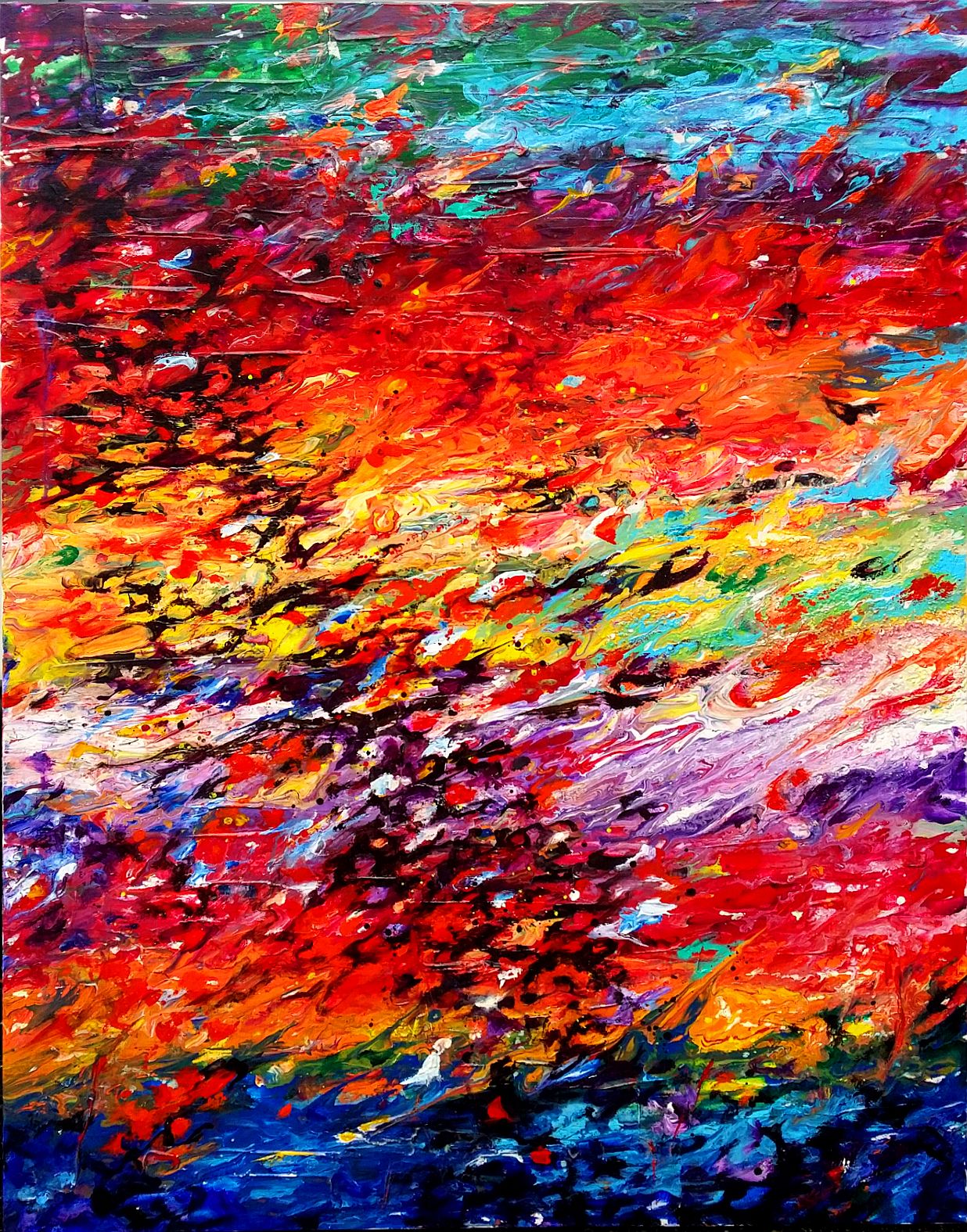 Composition #7. Abstract Sunsets