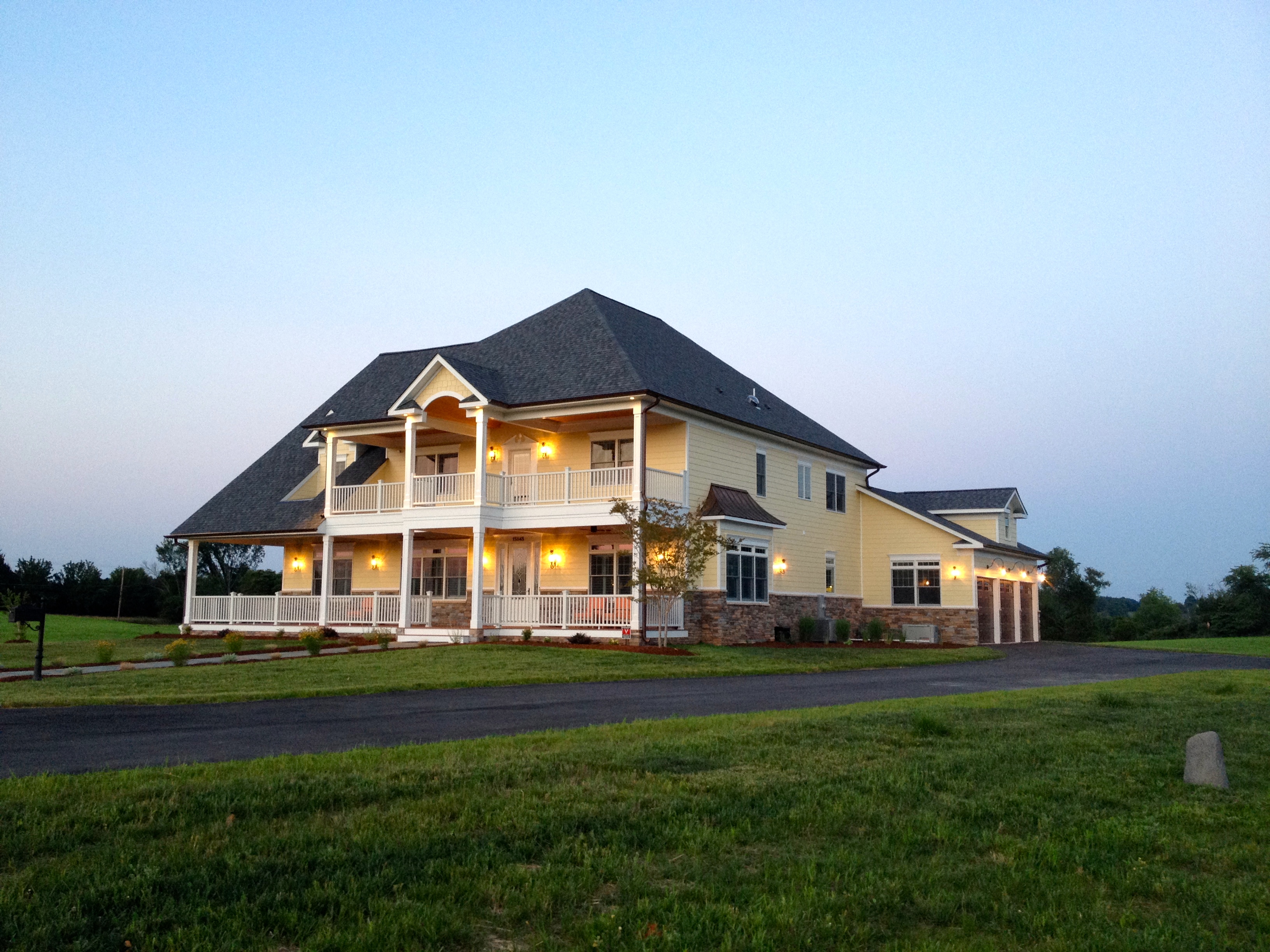 Southwest View with Lights