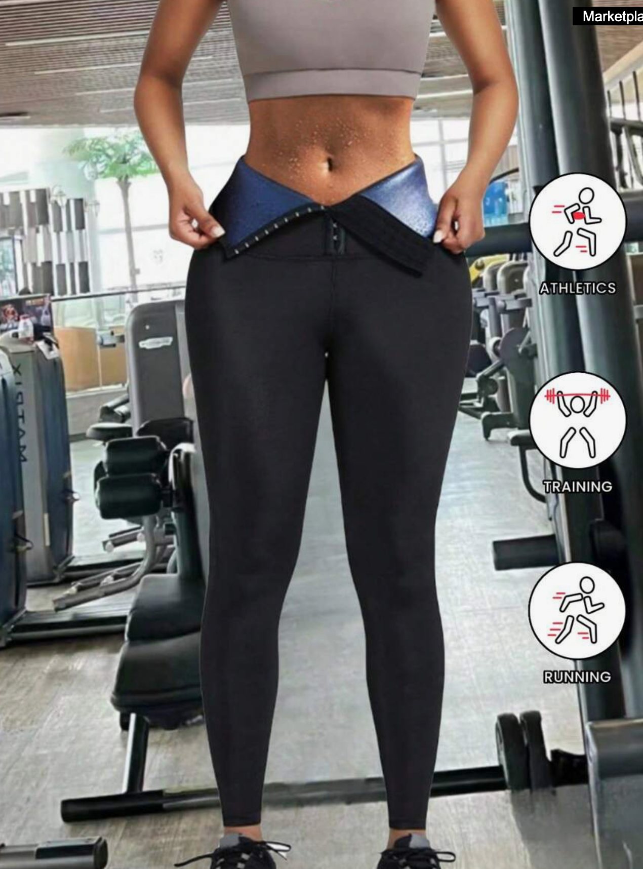 Sports Outdoor 1Pc Women'S High-Waisted Adjustable Fitness Sweatpants, Designed