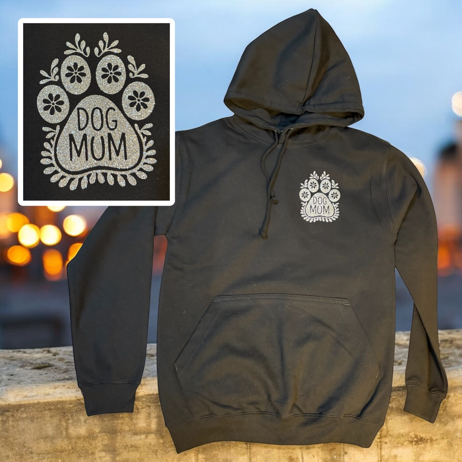 Dog Mum Paw Hoodie