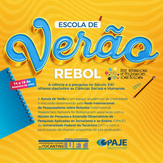 Rede Internacional de Pesquisadores sobre Bolonha 1° Escola de Verão REBOL
