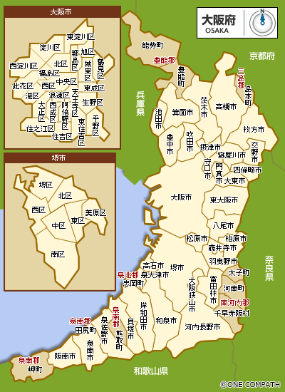 大阪府地図