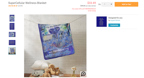 Super Cellular Baby Blanket