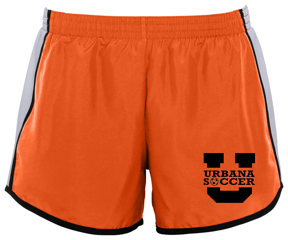 Thumbnail: Women's Pulse Team Running Shorts - Urbana Soccer Logo