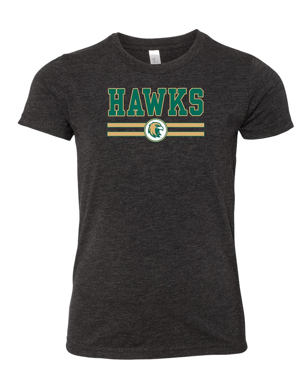 Thumbnail: Youth - BELLA + CANVAS - HAWKS Triblend Tee