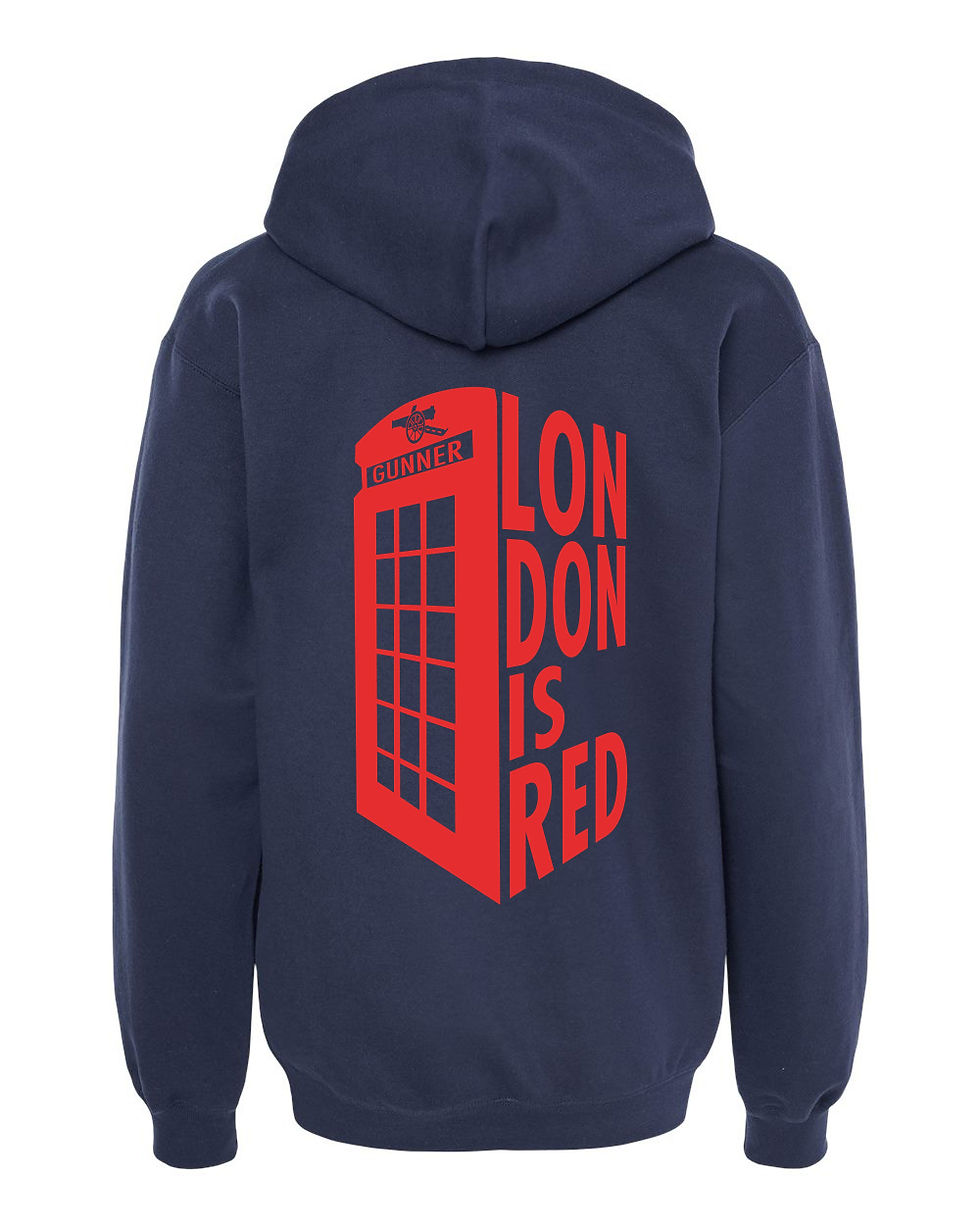 London Is Red Midweight Hooded Sweatshirt