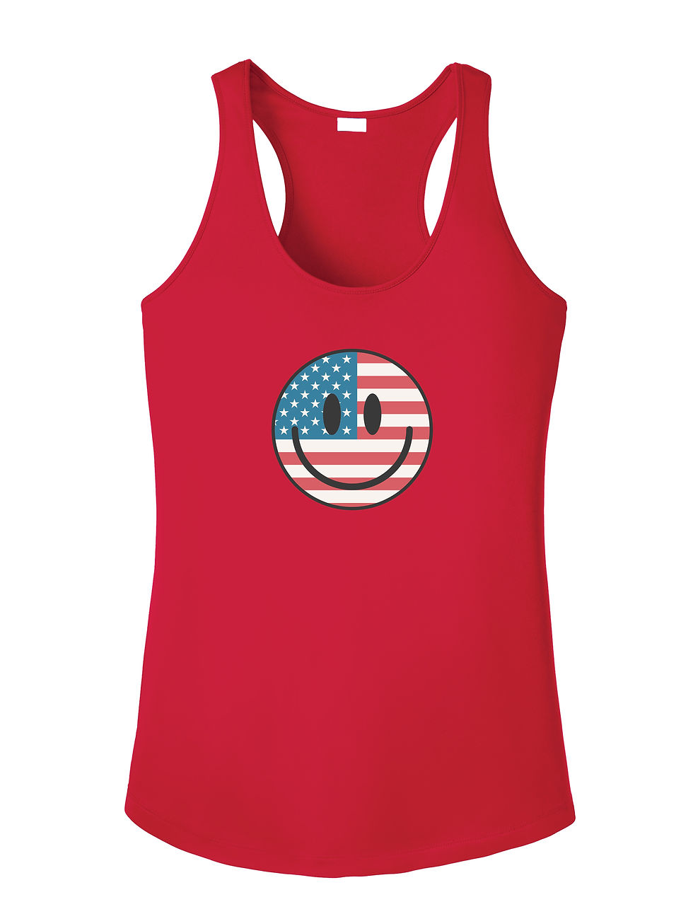 Thumbnail: Ladies Smiley USA Smiley Face Sport-Tek® Racerback