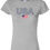 Thumbnail: Ladies Softstyle Blue USA with Flag T-Shirt