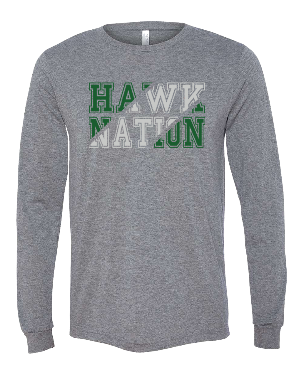 BELLA + CANVAS - Triblend Long Sleeve Tee - Foil Graphic