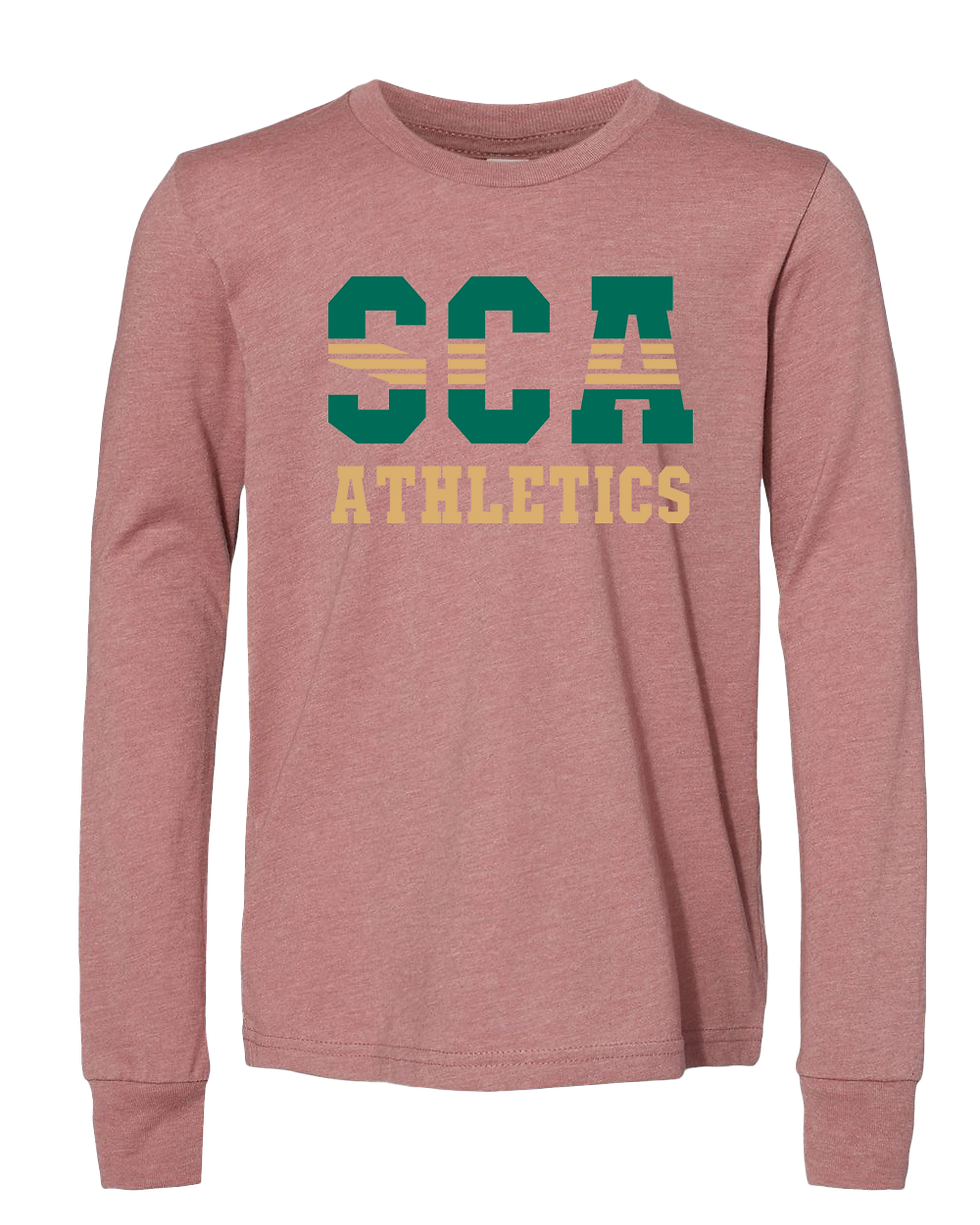 Thumbnail: Youth - BELLA + CANVAS SCA Athletics Jersey Long Sleeve Tee