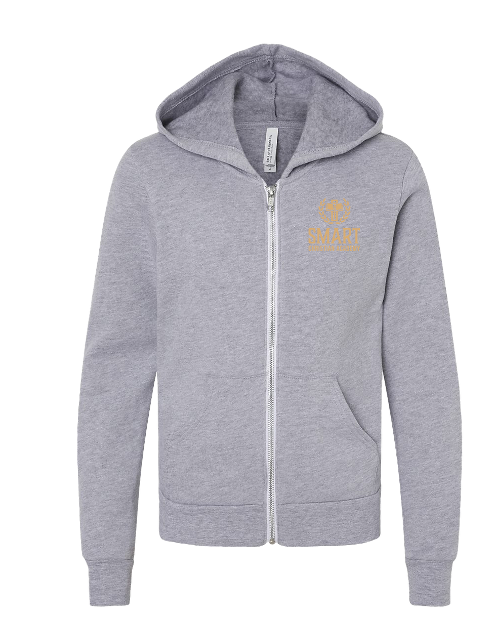 Thumbnail: Youth BELLA + CANVAS - Sponge Fleece Full-Zip Hoodie