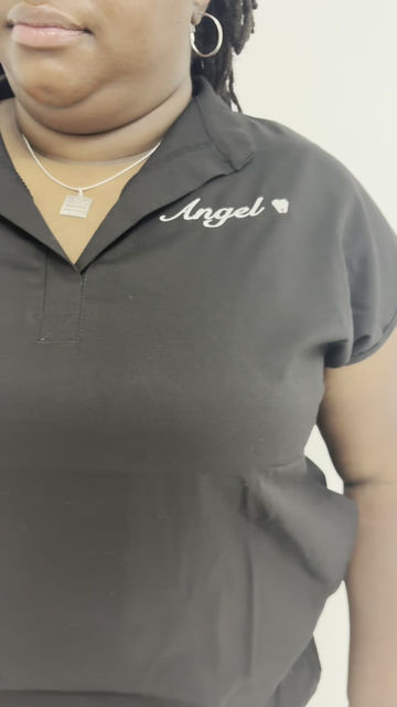 Thumbnail: The Luxe Scrub Top- Black