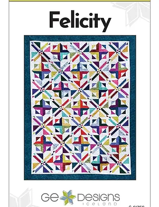 The Felicity Quilt is a half yard or fat quarter Stand-Alone pattern. Students are required to own the pattern in order to take the course.