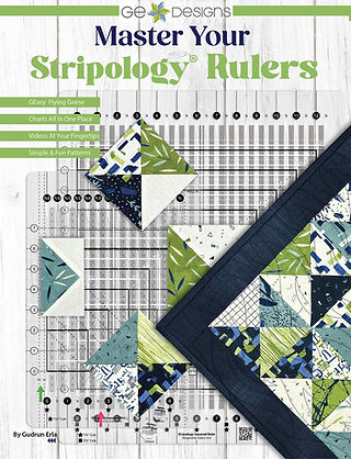 The Order up, Trinket, and Leo Baby patterns are found in the Master Your Stripology Rulers book and students are required to own the book in order to take the course.
