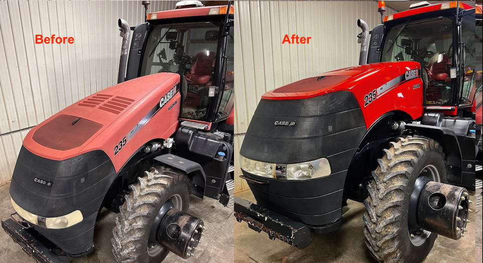 Tractor polish and ceramic coating