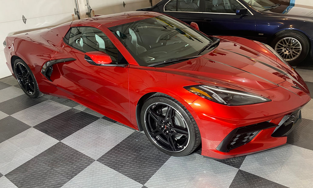 Corvette exterior detail, clay bar, decontamination, paint prep, ceramic coating Indianapolis
