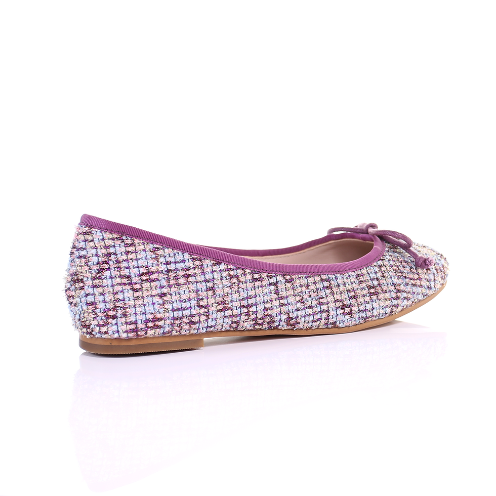 Miniatura: Embroidered Fabric Ballerina (Purple)