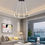 Miniatura: Chandelier Round Lamp Designer Decorative Hanging Home Indoor Pendant