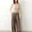 Thumbnail: Casual & Relaxed Wool-Blend Double-Pleated Straight Draped Wide-Leg Trousers