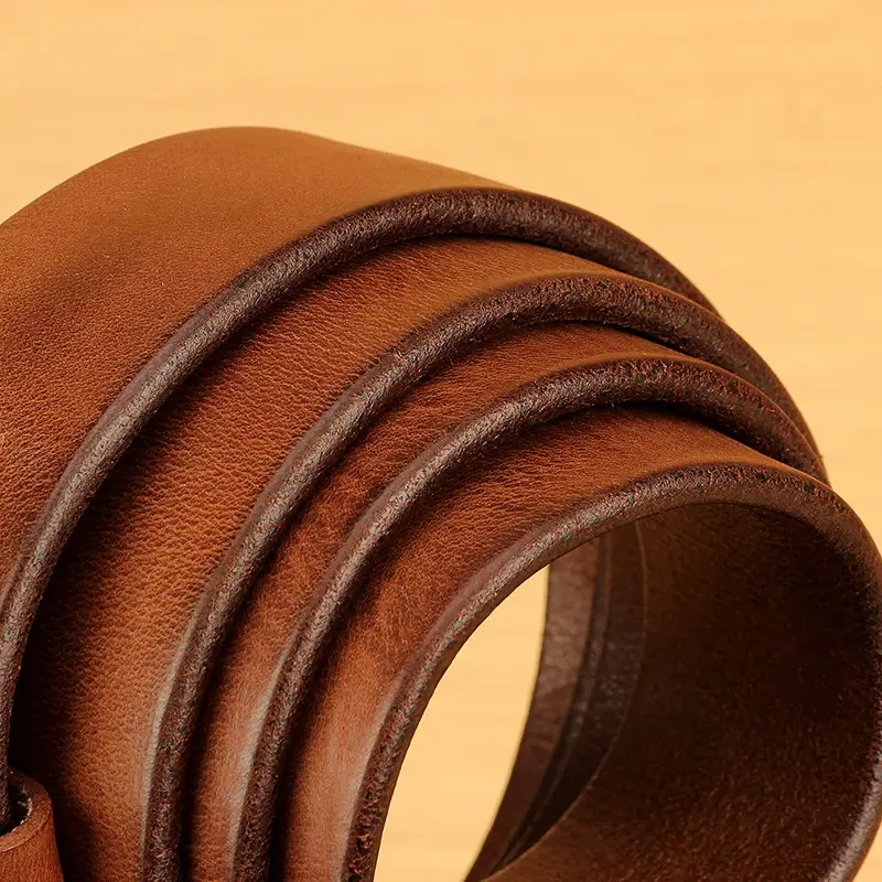 Miniatura: Leather Belt for Men100% Italian Real Solid Leather 5mm Thick Men's Belt